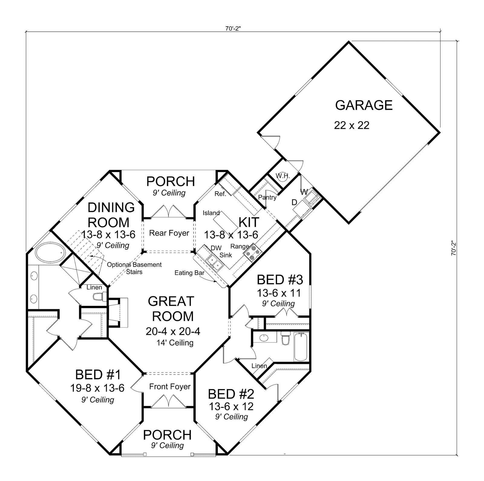 Chapman House Plan - Archival Designs House Plans