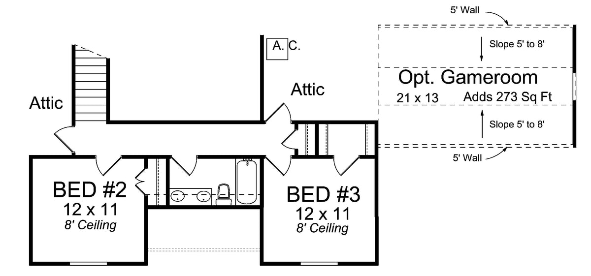 Centerville House Plan - Archival Designs House Plans, floor plan