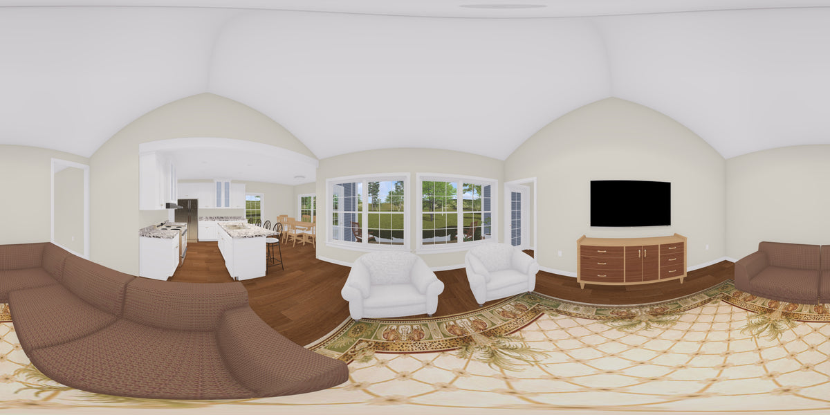 J7857-E Cottage House Living Panorama, 4 Bedrooms, 3 Bathrooms | Silvermist 24631 