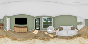 J7860-E Cottage Duplex House Living Panorama, 1 Bedroom, 1 Bathroom | Meadowlawn 