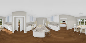 J7865-E Craftsman House Kitchen Panorama, 3 Bedrooms, 2 Bathrooms | Maplewood Springs 24639 