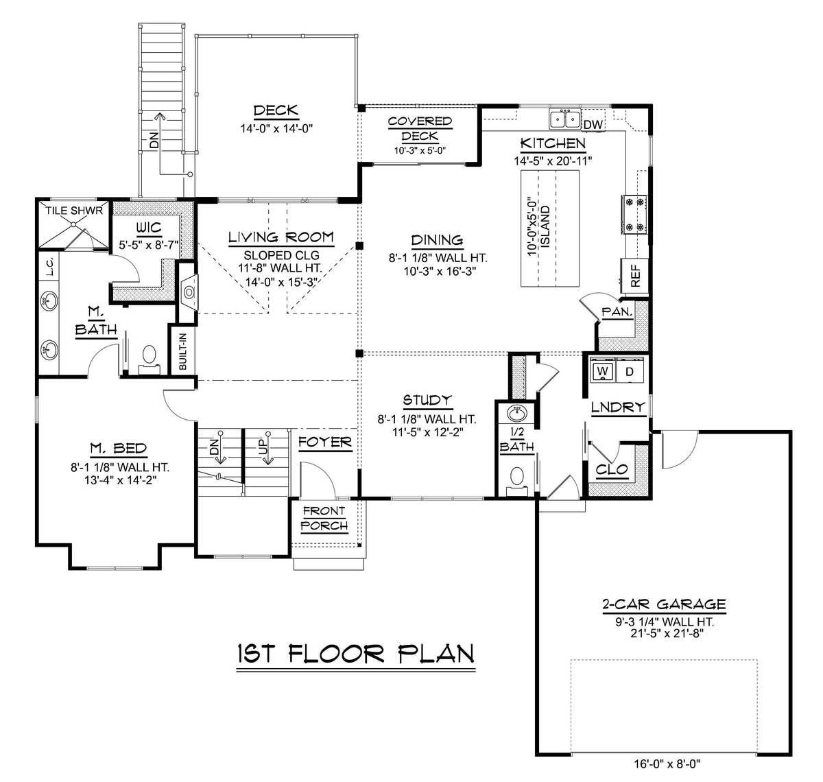 Q8099-A New American House First Floor Plan, 3 Bedrooms, 2.5 Bathrooms | Plan 24410 House Plan 