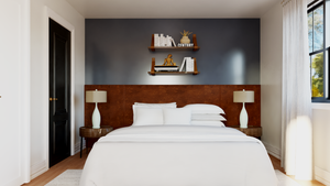 Q8099-A New American House Bedroom, 3 Bedrooms, 2.5 Bathrooms | Plan 24410 House Plan 
