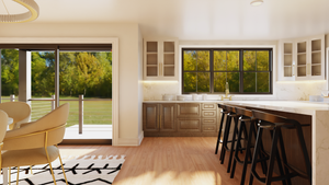 Q8099-A New American House Kitchen, 3 Bedrooms, 2.5 Bathrooms | Plan 24410 House Plan 