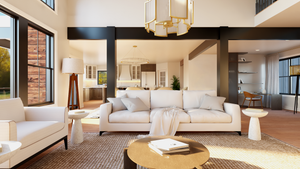 Q8099-A New American House Living Area, 3 Bedrooms, 2.5 Bathrooms | Plan 24410 House Plan 