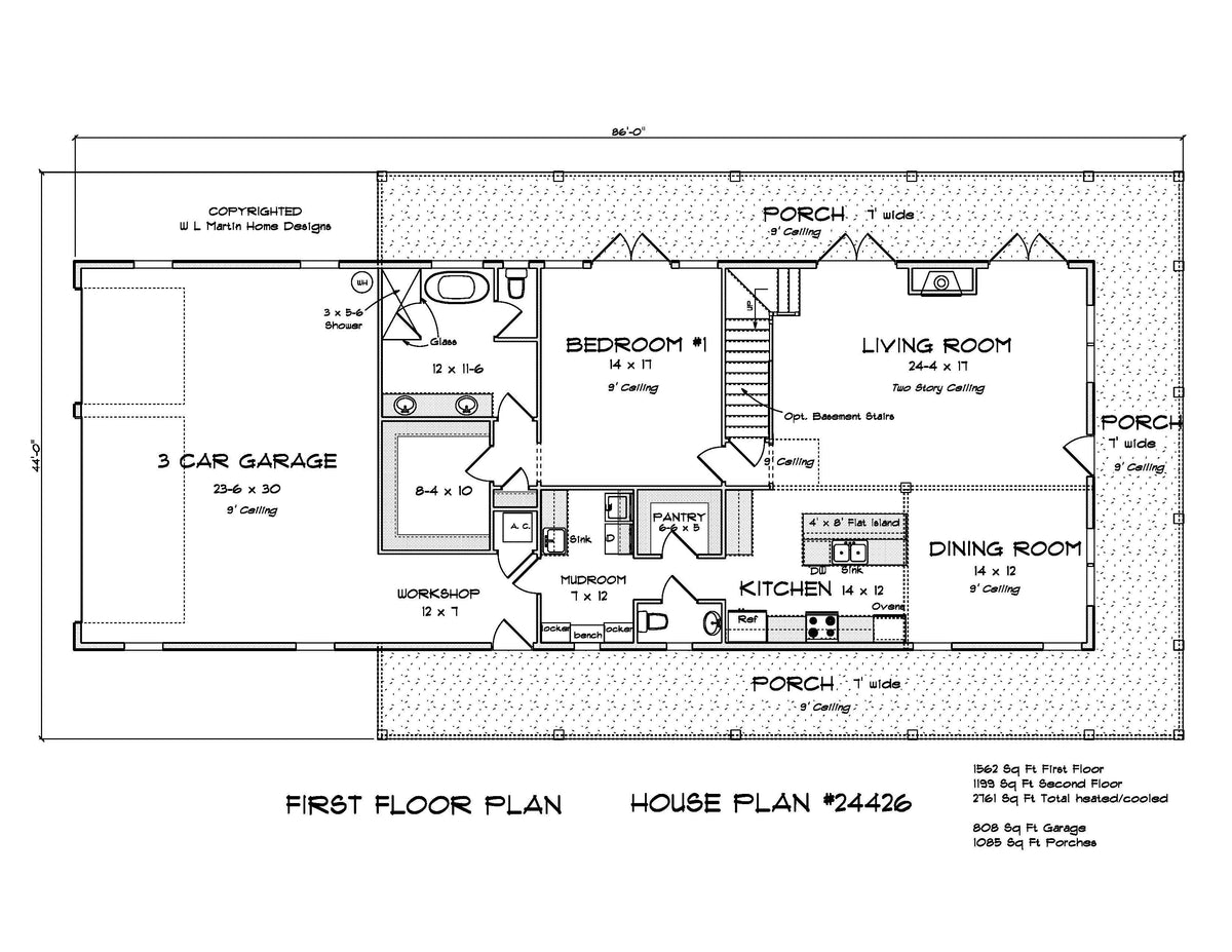 Hearthside House Plan - Archival Designs House Plans