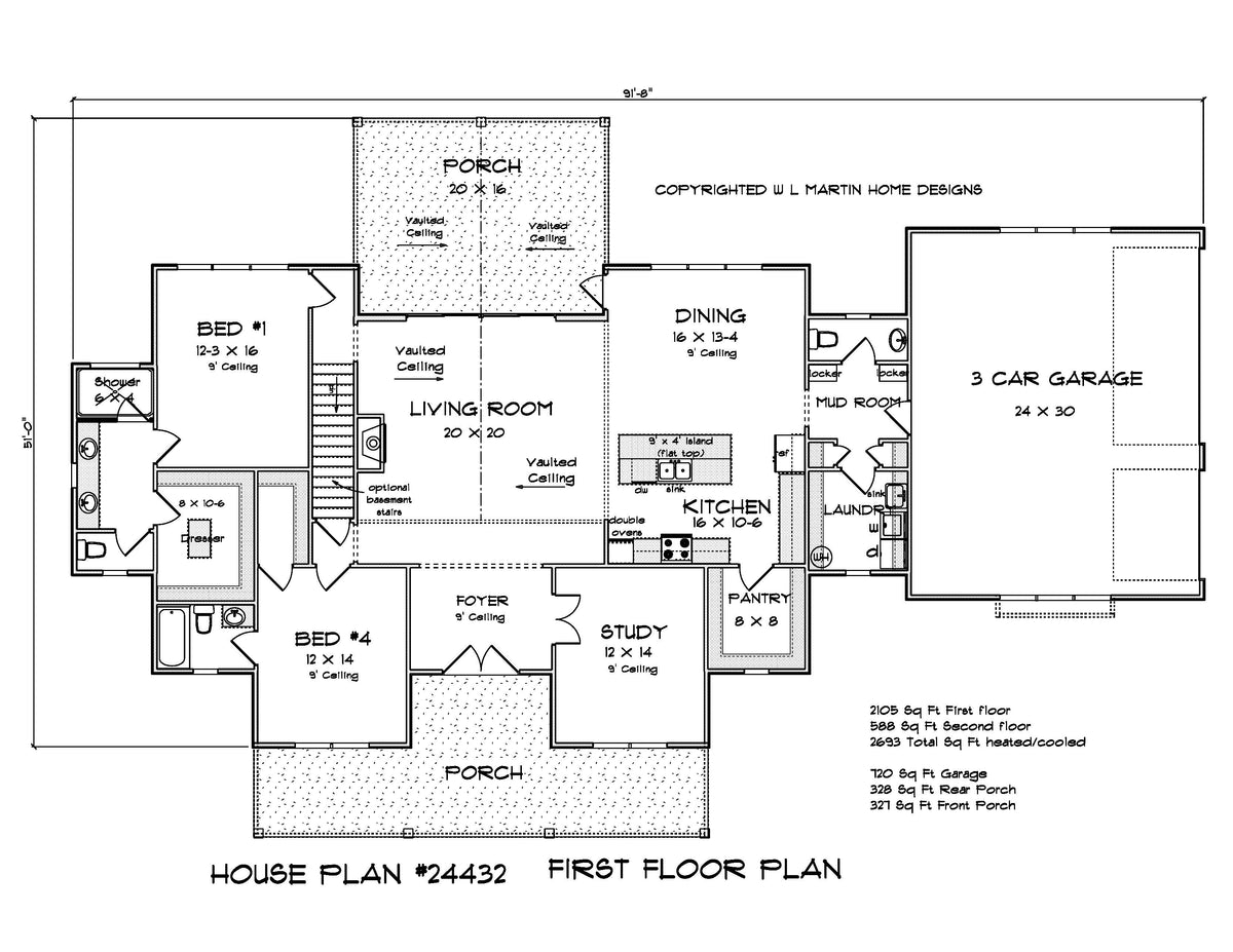 Larkspur Lane House First Floor Plan