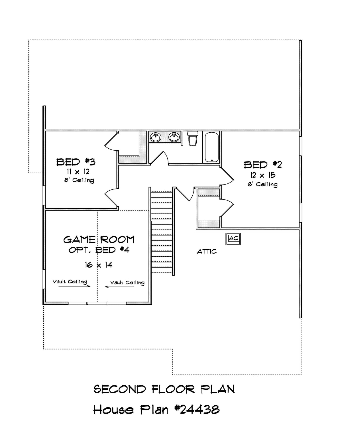 Aspen Retreat House Second Floor Plan