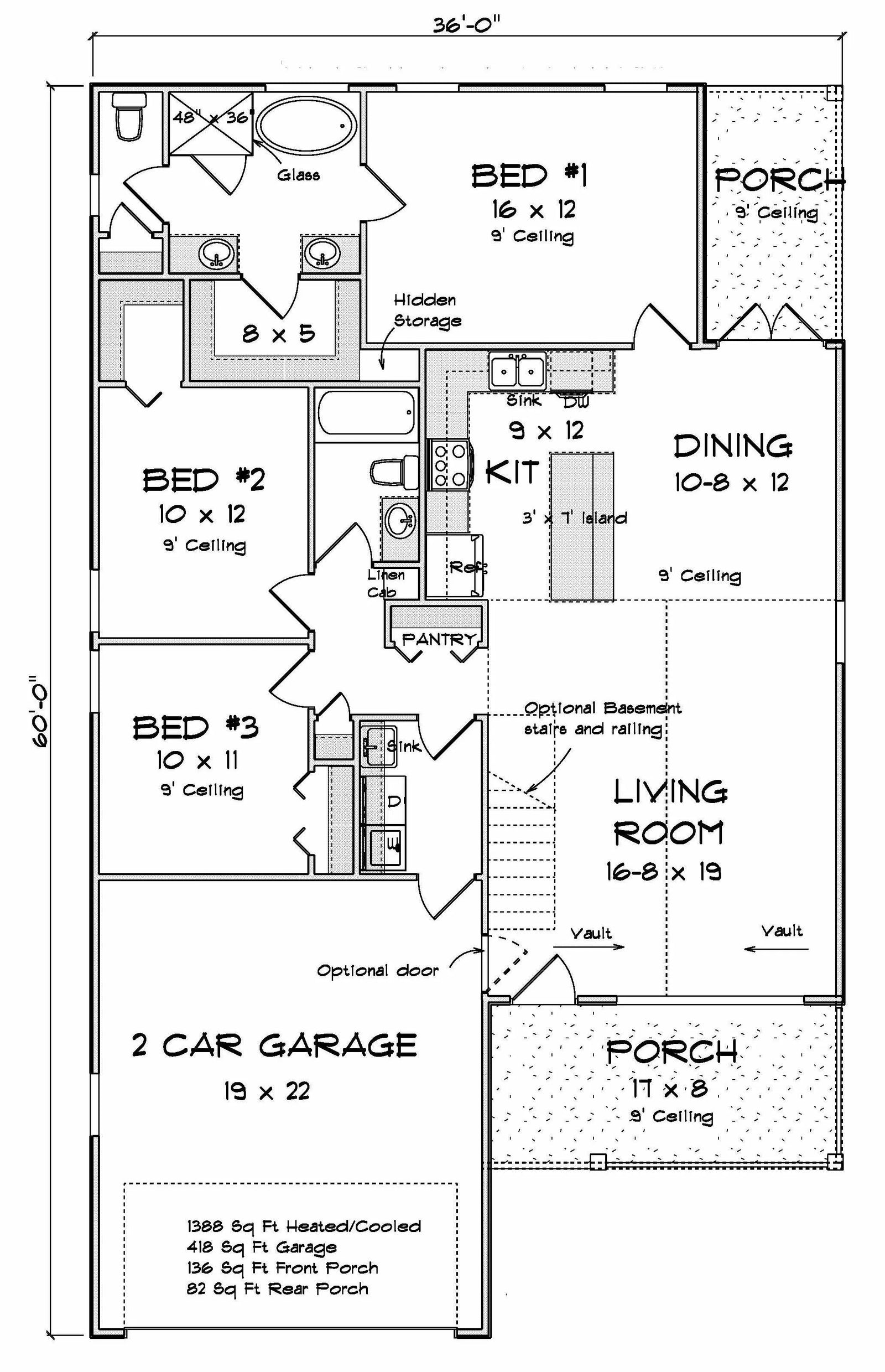 Cottonwood House Plan - Archival Designs House Plans