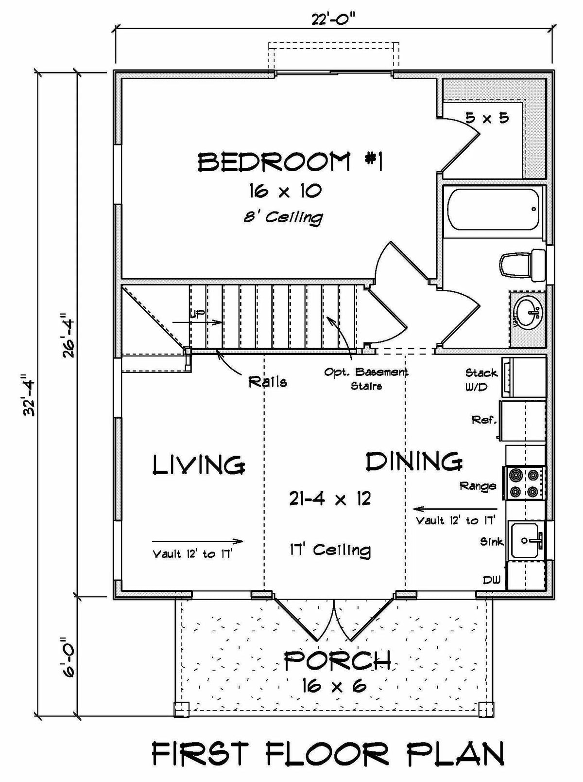 Juniper House Plan - Archival Designs House Plans, floor plan