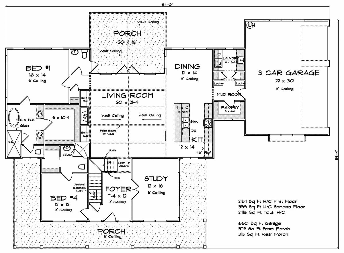 Parley House Plan - Archival Designs House Plans, floor plan