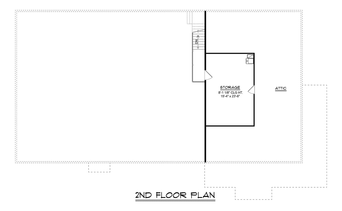 Q7471-A Barndominium House Second Floor Plan 2 Beds, 2.5 Baths | 24467