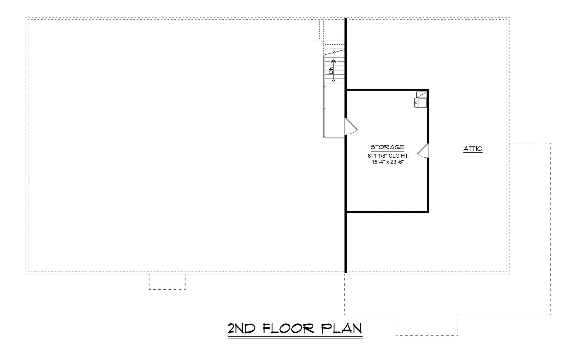 Q7471-A Barndominium House Second Floor Plan 2 Beds, 2.5 Baths | 24467