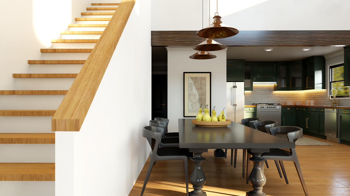 Q7466-A 24490 House Stairway 