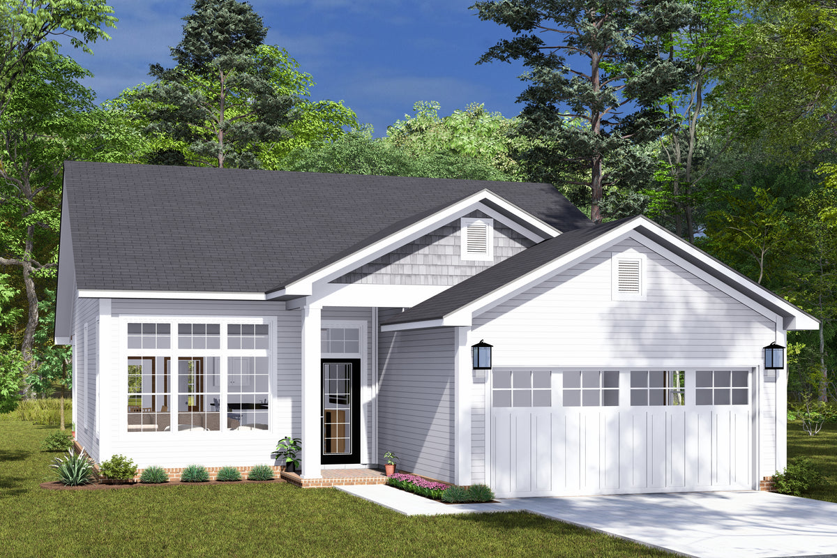 1,388 sq ft Home with 3 Bedrooms, 2 Baths, Front Porch