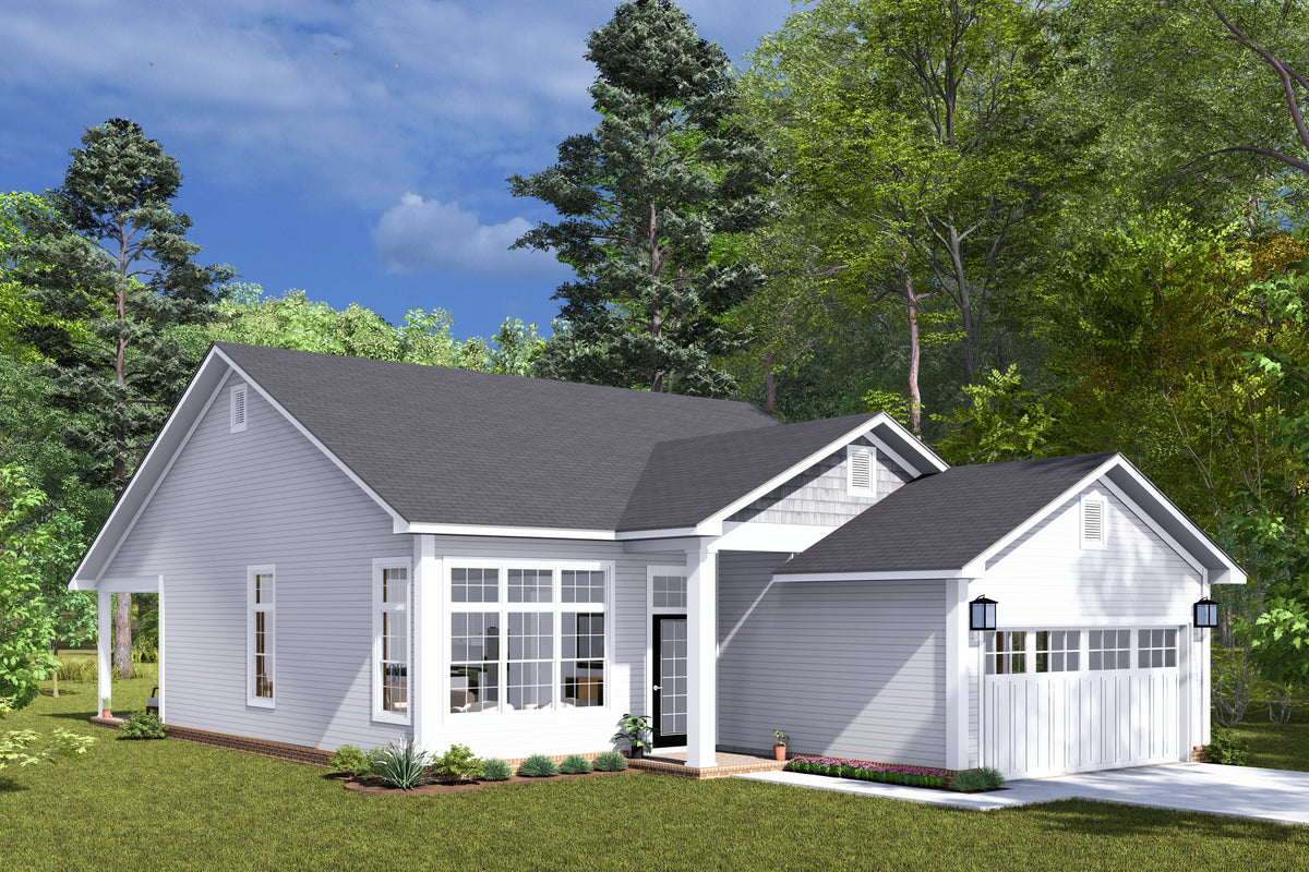 1,388 sq ft Home with 3 Bedrooms, 2 Baths, Front Porch