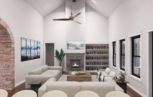 L7873-A Farmhouse House Family Room, 3 Bedrooms, 2.5 Bathrooms | Weatherford Farmhouse 
