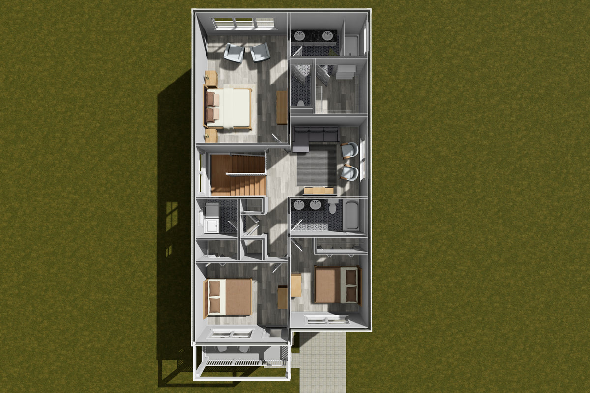 Stylish 1,958 Sq Ft Two-Story Home with Media Room