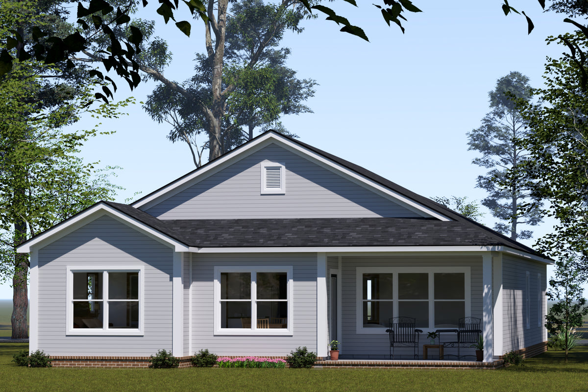 Charming One-Story Home with Office, Island Kitchen, and Porch