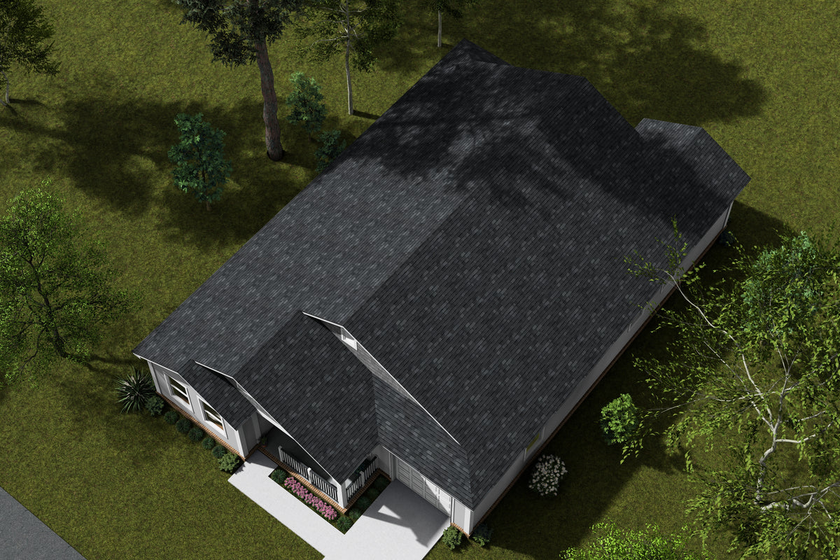 Charming One-Story Home with Office, Island Kitchen, and Porch