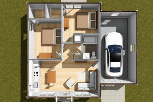 J7200-E House Plan Floor3D