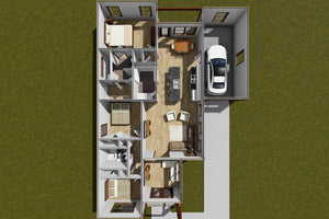 J7212-E 3D House Plan