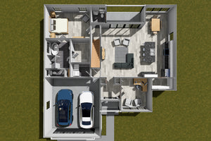 J7213-E House 3D First Floor