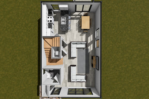 J7216-E House 3D First Floor 3 Bed 2.5 Bath