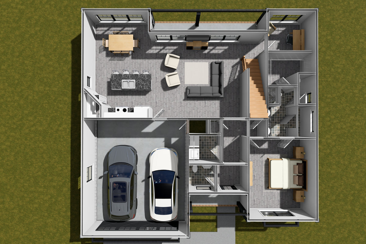 J7228-E House 3D First Floor