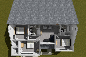 J7228-E House 3D Second Floor