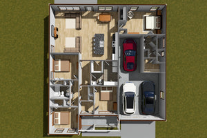 J7229-E House 3D First Floor