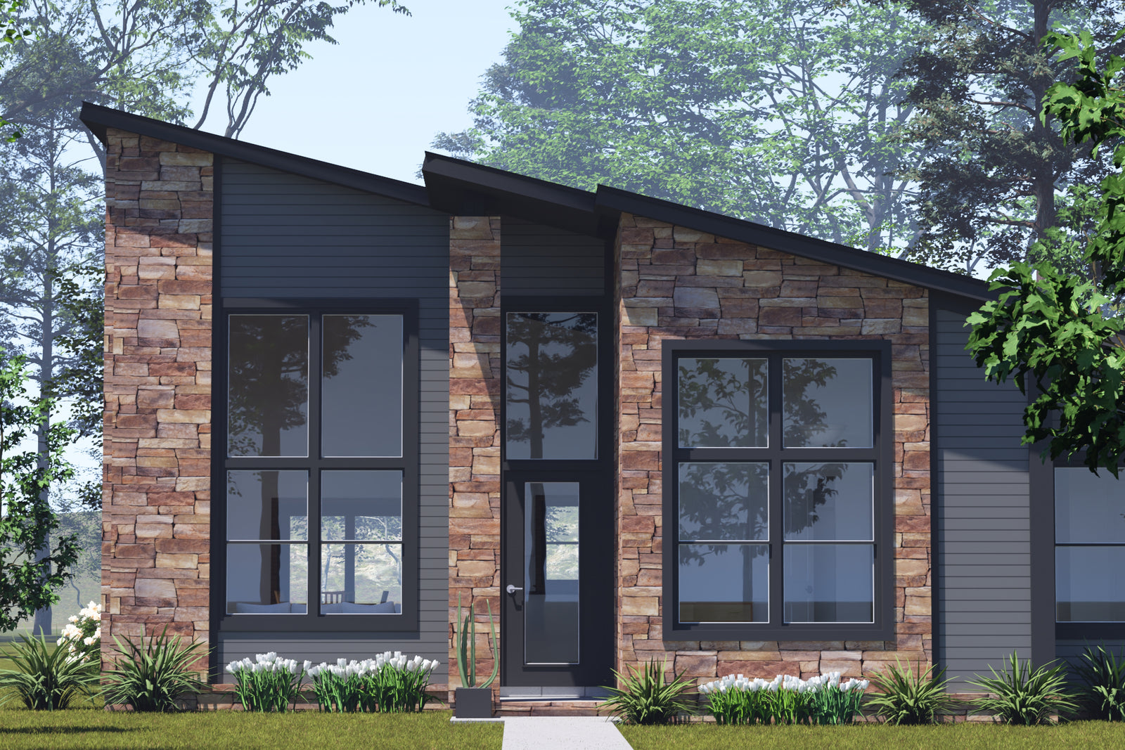 J7232-E House Plan Modern Contemporary