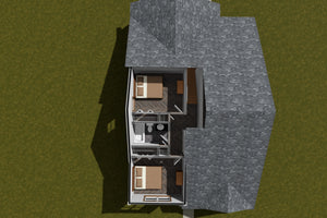 J7246-E House 3D Second Floor 