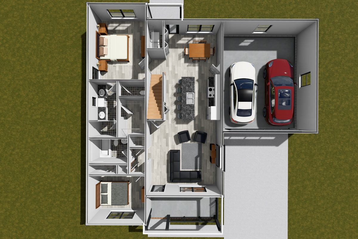 J7247-E House 3D First Floor