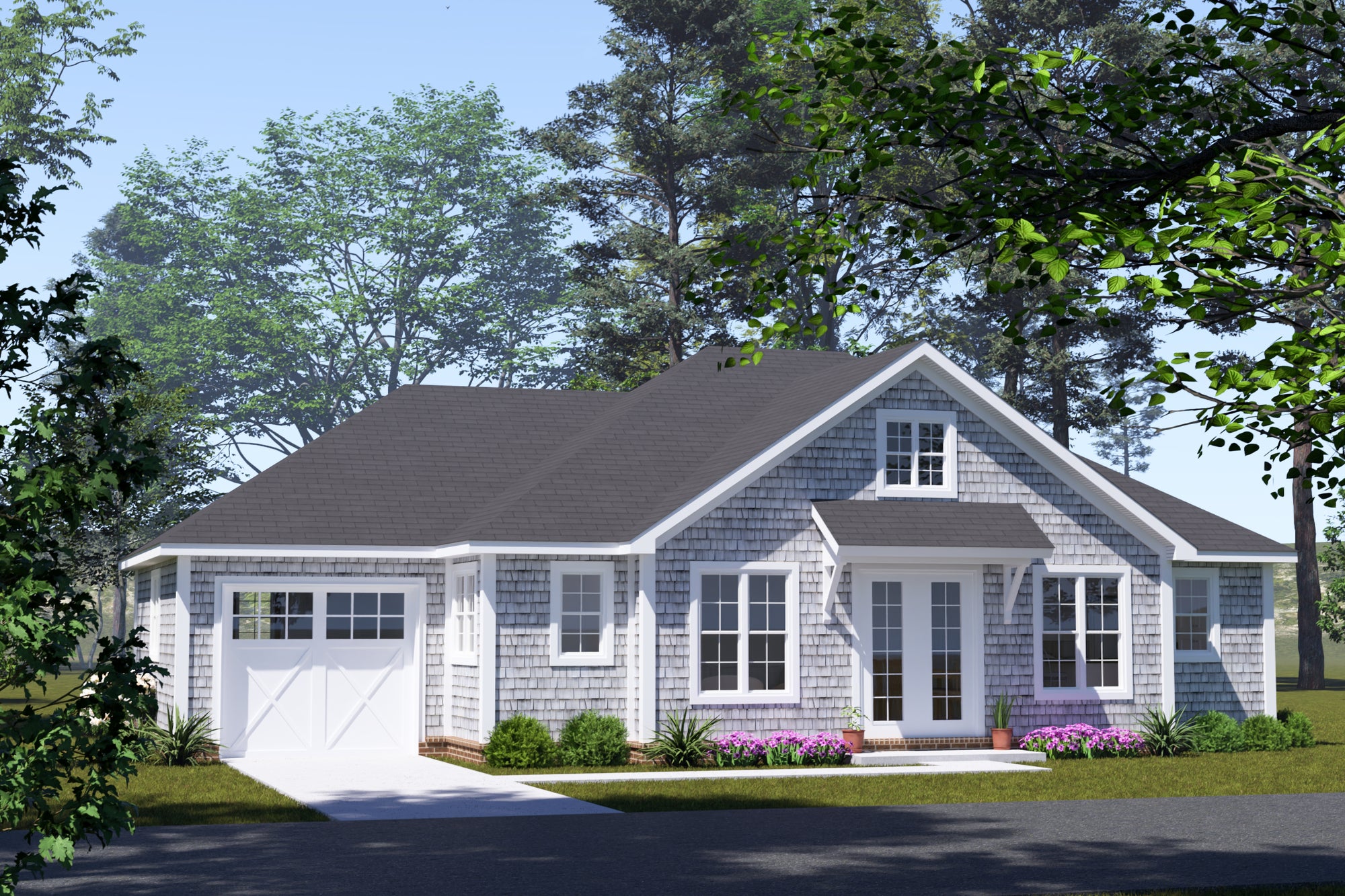 J7248-E Lakeview House Plan Cottage