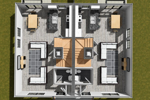 J7249-E Whispering Pines House 3D First Floor