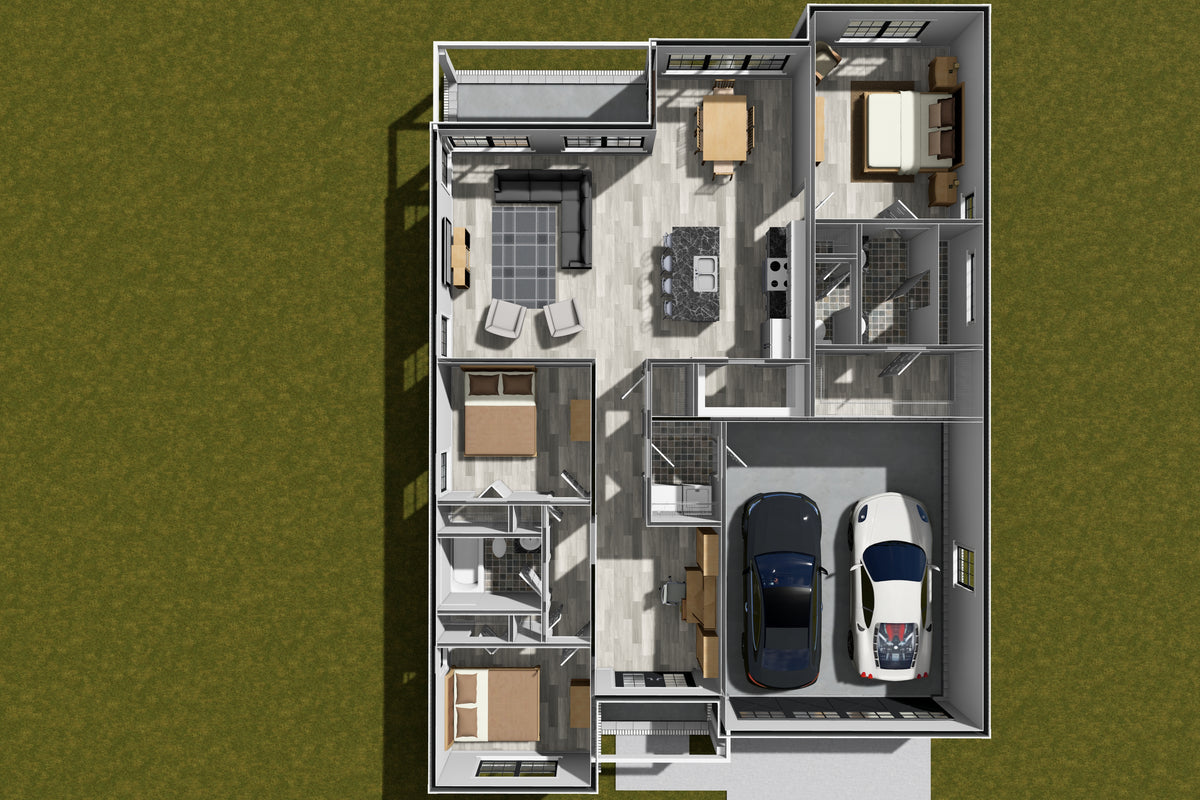 J7251-E Brookview House 3D First Floor