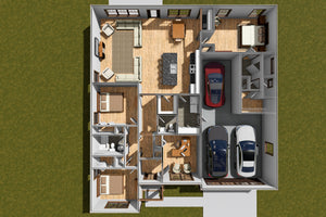 J7257-E Birchfield House 3D First Floor