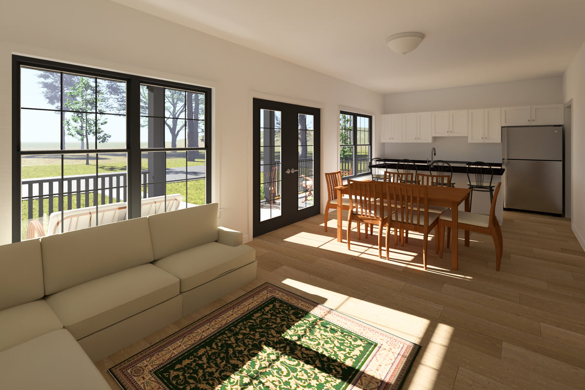 J7423-E24603 House Living, Dining and Kitchen