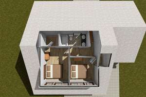 J7424-E 24604 House 3D Second Floor  3 Beds 2.5 Baths