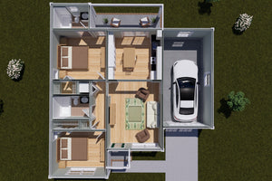 J7430-E 24610 House 3D First Floor 