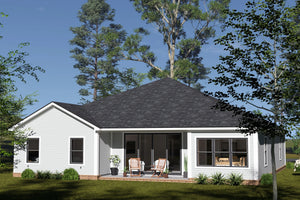 J7541-E Cottage House, 4 Bedrooms, 3.5 Bathrooms | Plan 24611 Exterior-5