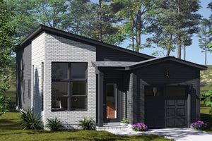 J7557-E Modern House, 3 Bedrooms, 2 Bathrooms | Plan 24614 Exterior-1