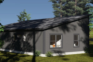 J7557-E Modern House, 3 Bedrooms, 2 Bathrooms | Plan 24614 Exterior-3