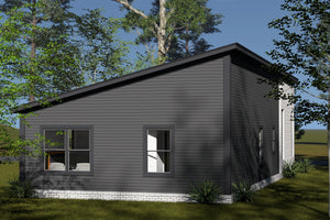 J7557-E Modern House, 3 Bedrooms, 2 Bathrooms | Plan 24614 Exterior-4