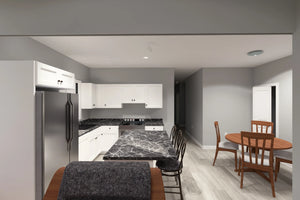 J7558-E Modern House Kitchen, 4 Bedrooms, 3 Bathrooms | Plan 24615 