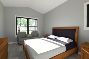 J7558-E Modern House Master Bedroom, 4 Bedrooms, 3 Bathrooms | Plan 24615 