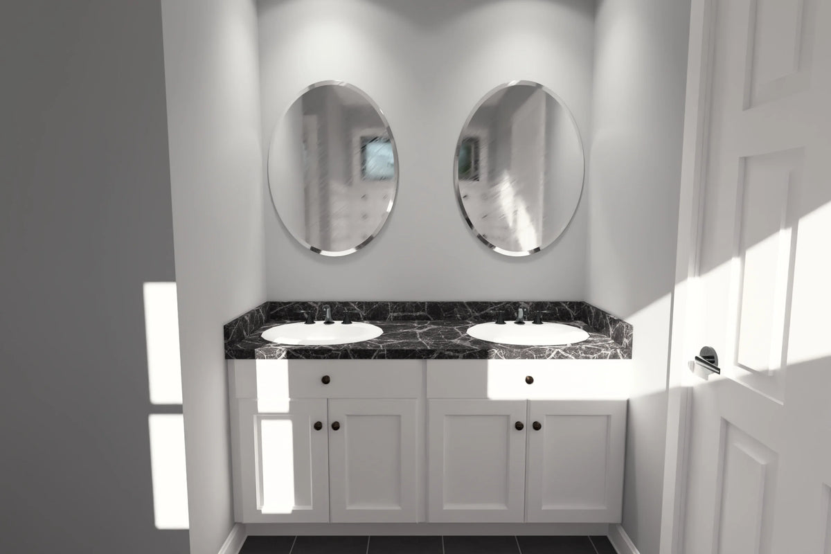 J7558-E Modern House Master Bathroom, 4 Bedrooms, 3 Bathrooms | Plan 24615 