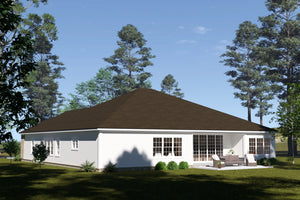 J7559-E Cottage House, 4 Bedrooms, 3.5 Bathrooms | Plan 24616 Exterior-5