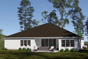 J7559-E Cottage House, 4 Bedrooms, 3.5 Bathrooms | Plan 24616 Exterior-6